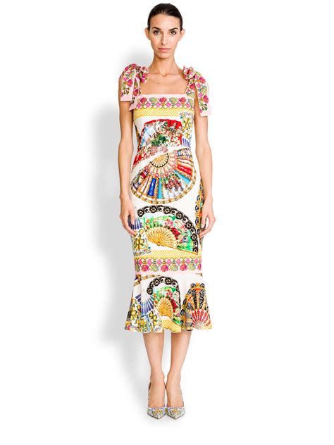 dolce gabbana foulard dress|net a porter dolce and gabbana.